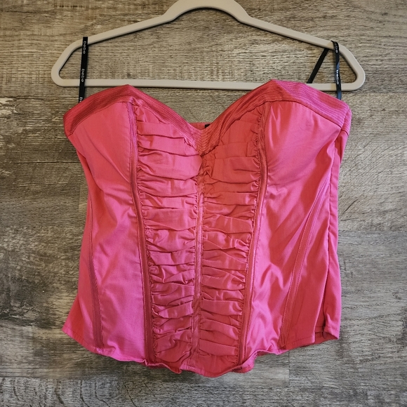 Bebe Ruched Corset Tops - Picture 4 of 6